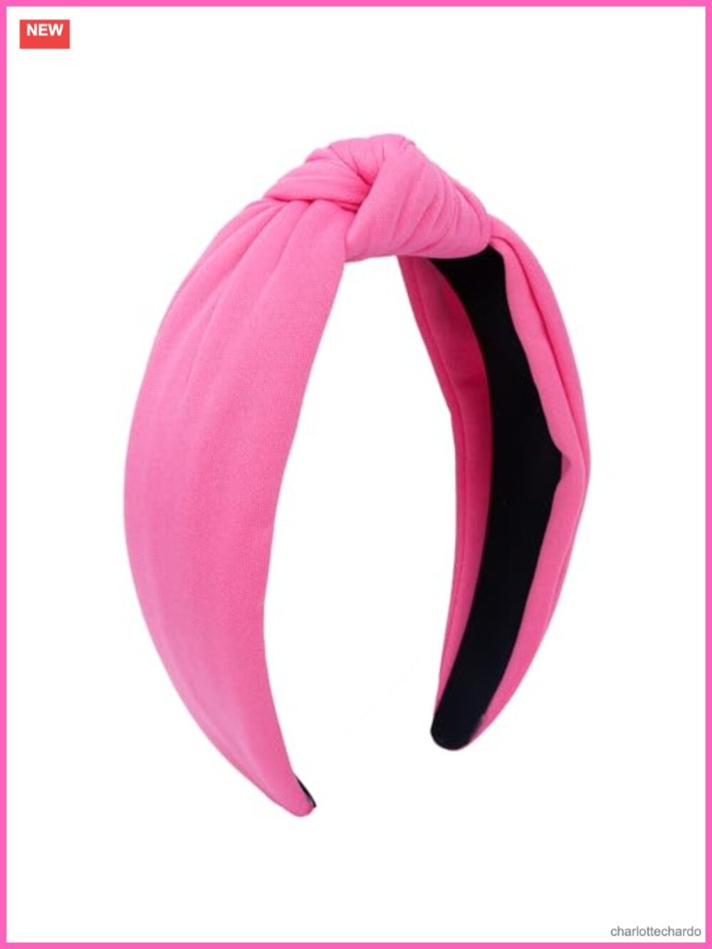 Cloth Top Knot Headband Wide Knotted Non Slip Elastic Hair Accessory Women
